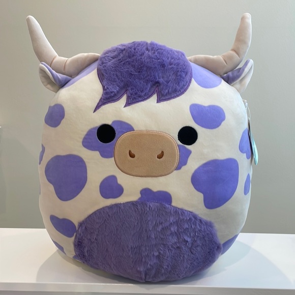 Squishmallows Other Nwt 6 Conway The Purple Spotted Highland Cow With Fuzzy Belly